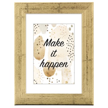 Holzrahmen Riga, Gold, 15 x 20 cm