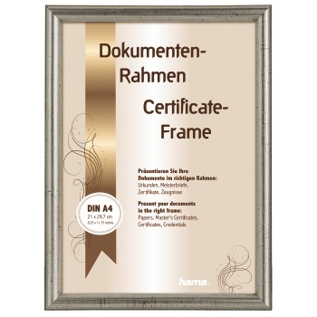 Holzrahmen Oregon, Silber, 21 x 29,7 cm, DIN A4