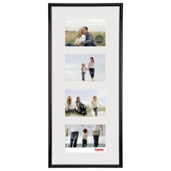 Kunststoffrahmen-Galerie Sevilla, Schwarz, 4 x 10 x 15 cm, 26 x 60 cm