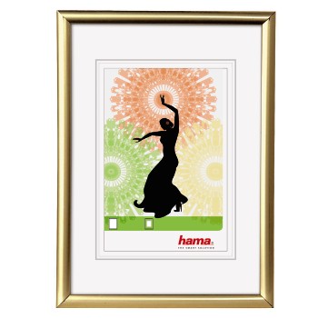 Kunststoffrahmen Madrid, Gold, 30 x 40 cm