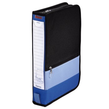 Office-Wallet 64, Schwarz/Blau