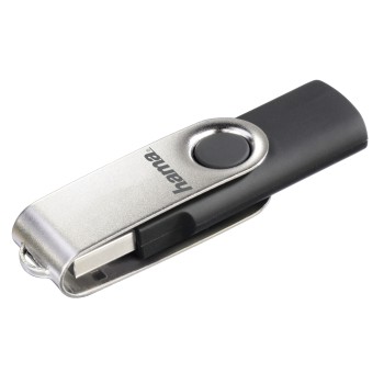 FlashPen Rotate, USB 2.0, 16GB, 10MB/s, Schwarz/Silber
