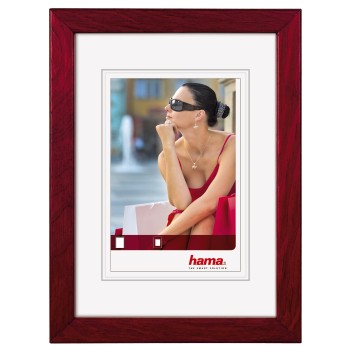 Holzrahmen Giulia, Burgund, 10 x 15 cm