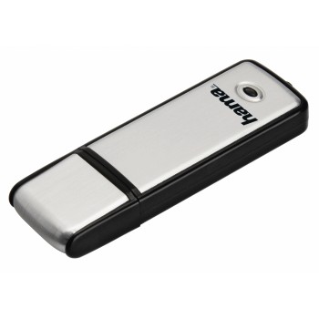 FlashPen Fancy, USB 2.0, 64 GB, 10MB/s, Schwarz/Silber