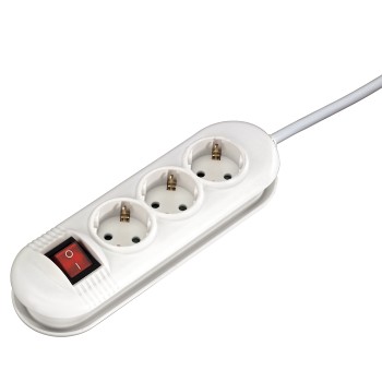 Steckdosenleiste Vis-à-vis, 3-fach, Weiß