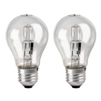 Halogen-Glühlampe, E27, 57W, Warmweiß, 2 Stück