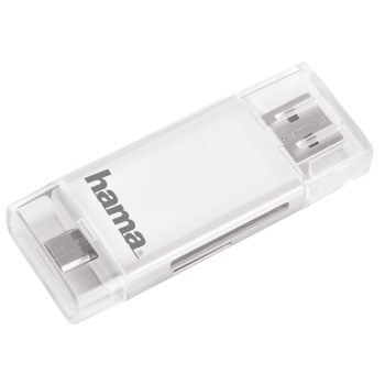 USB-2.0-OTG-Kartenleser, SD/microSD, Weiß