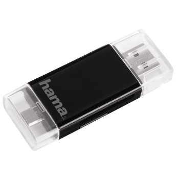 USB-2.0-OTG-Kartenleser, SD/microSD, Schwarz