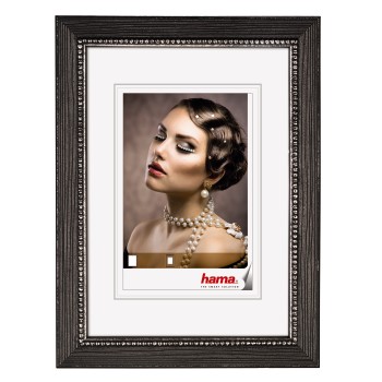 Holzrahmen Perla, Schwarz, 13 x 18 cm