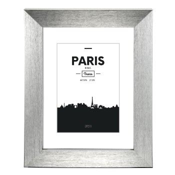 Kunststoffrahmen Paris, Silber, 10 x 15 cm