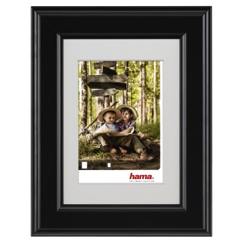 Holzrahmen Iowa, Schwarz, 15 x 20 cm