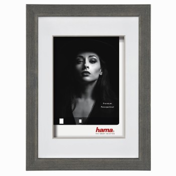 Holzrahmen Dana, 3D, Steingrau, 20 x 30 cm