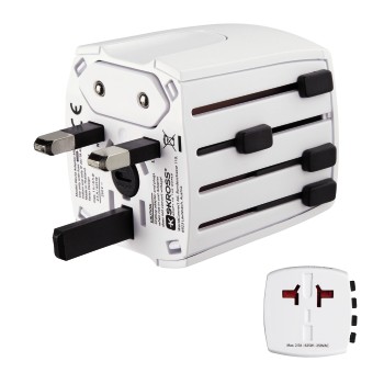 Weltreisestecker MUV Micro, 2-polig