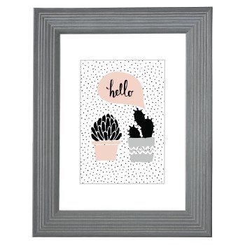 Holzrahmen Lahti, Grau, 13 x 18 cm