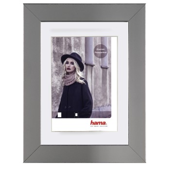 Kunststoffrahmen Valentina, Grau, 10 x 15 cm