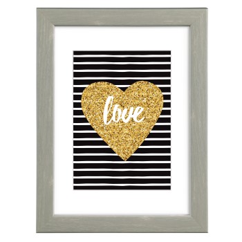 Kunststoffrahmen Rio, Grau, 13 x 18 cm