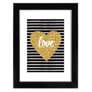 Kunststoffrahmen Rio, Schwarz, 13 x 18 cm