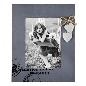 Porträtrahmen Florenz, Blaugrau, 10 x 15 cm