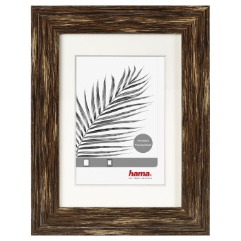 Kunststoffrahmen Charm, Nuss, 13 x 18 cm