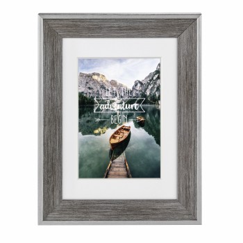 Kunststoffrahmen Sierra, Grau, 13 x 18 cm