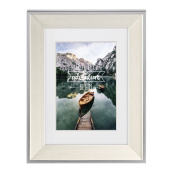 Kunststoffrahmen Sierra, Weiß, 20 x 20 cm