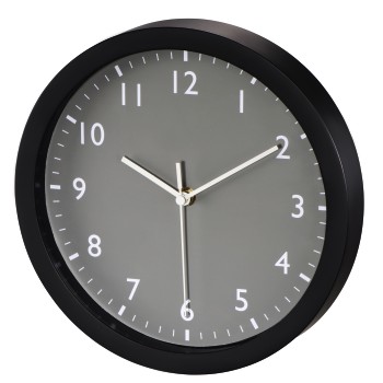 Wanduhr Pure, Ø 25 cm, geräuscharm, Grau