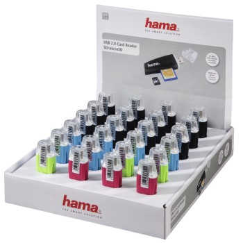 USB-2.0-Kartenleser SD/microSD, 24 Stück im Display