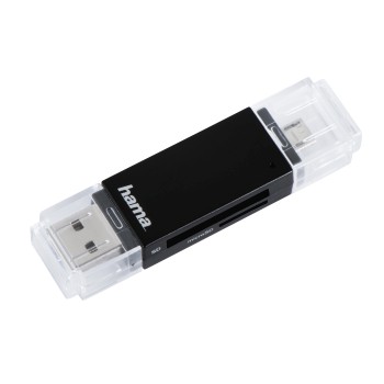 USB-2.0-OTG-Kartenleser Basic, SD/microSD, Schwarz
