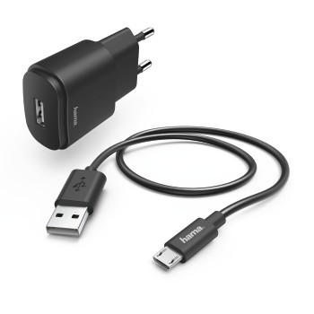 Ladeset, Micro-USB, 1 A, Schwarz