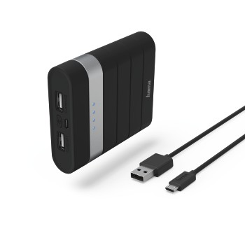 Power Pack Soft Touch, 10400 mAh, Schwarz