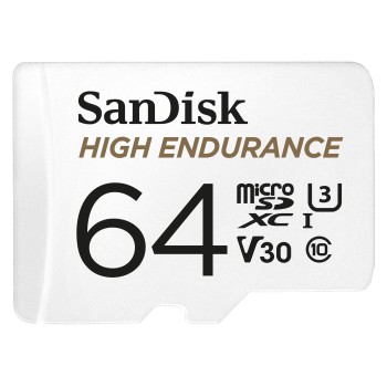 microSDXC High Endurance Monitoring 64GB, Class 10, 100MB/s + SD-Adapter