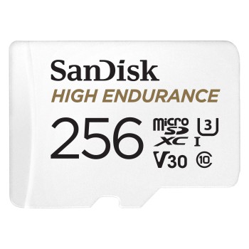microSDXC High Endurance Monitoring 256GB, Class 10, 100MB/s + SD Adapter