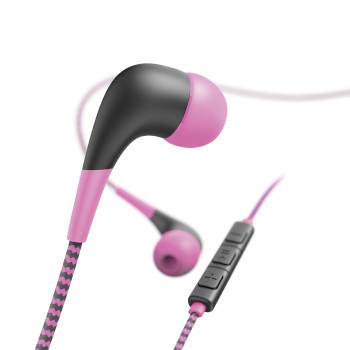Kopfhörer Neon, In-Ear, Mikrofon, Pink