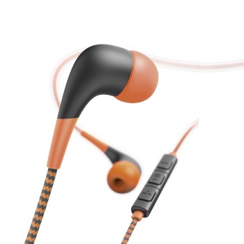 Kopfhörer Neon, In-Ear, Mikrofon, Orange