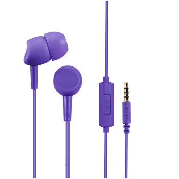 Kopfhörer Basic4Phone, In-Ear, Mikrofon, Kabelknickschutz, Lila