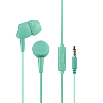Kopfhörer Basic4Phone, In-Ear, Mikrofon, Kabelknickschutz, Grün
