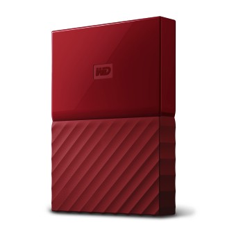 Mobile Festplatte My Passport (Slim), 2 TB, USB 3.0, Rot
