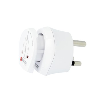 Reisestecker Combo World to South Africa, Weiß